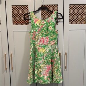 Maeve Green Knee-Length Sleeveless Sundress